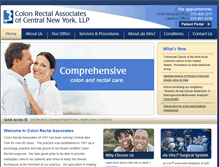 Tablet Screenshot of colonrectalhealth.com
